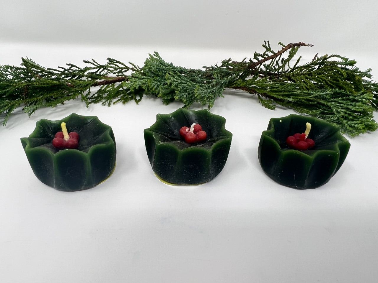 Christmas Holly Candle