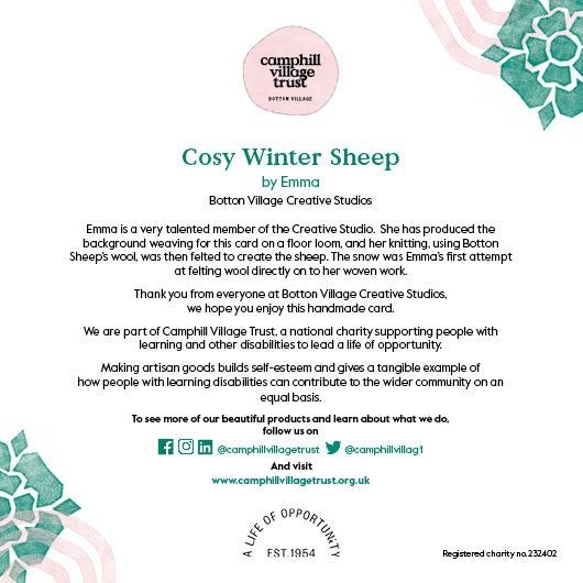 (P) "Cosy Winter Sheep" Christmas Card