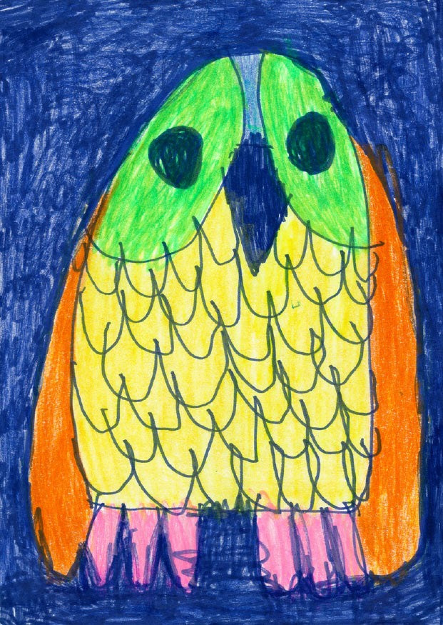 Emma's Owl Greeting Cards ( pack of 3 )