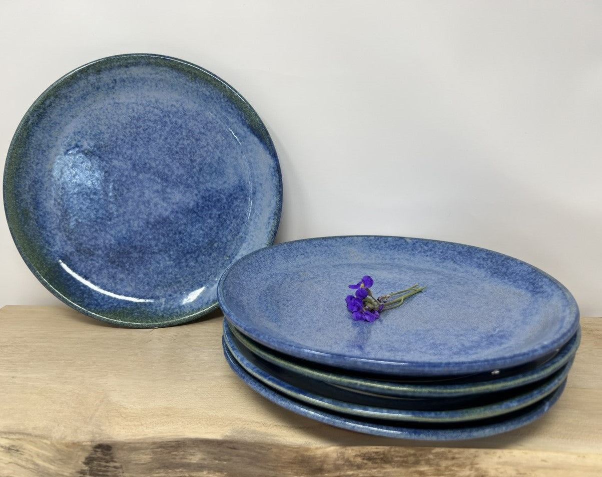 Blue Stoneware Dinner Plates