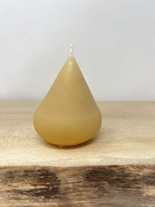 Beeswax Pear-Shaped Candle