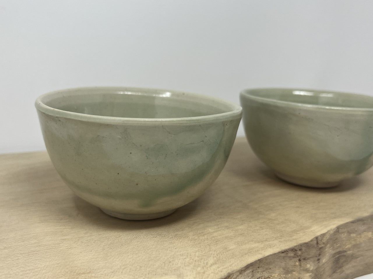 Small stoneware Bowl, Pale Green Glaze