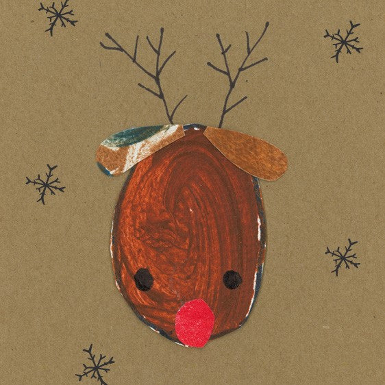 (P) Reindeer Christmas Card